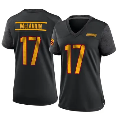 Terry McLaurin Washington Commanders Unsigned In Action Wearing Black  Alternate Jersey Photograph