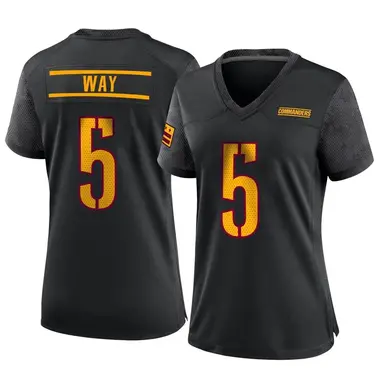 Men's Nike Tress Way Black Washington Commanders Alternate Game Player Jersey Size: 3XL