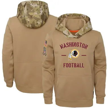 Washington Football Team Nike Youth 2021 Salute To Service Therma  Performance Pullover Hoodie - Olive